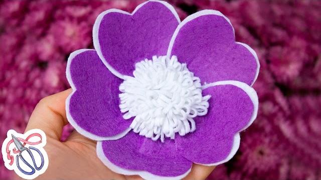Linda flor de feltro por Kulikova Anastasia