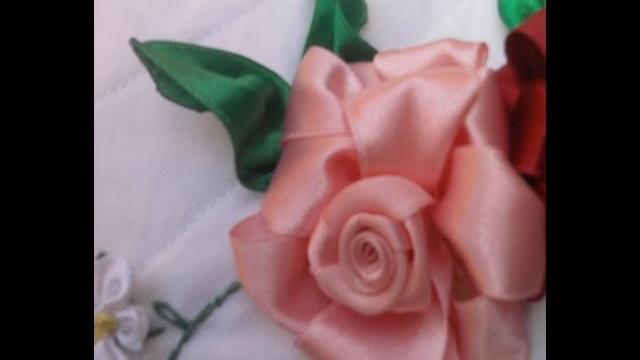 Flores de Cetim – Rosa – Parte 1 Passo a Passo com grasi freitas