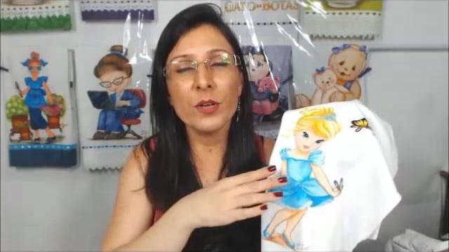 Pintando a Princesa Cinderela por Cátia Cristina