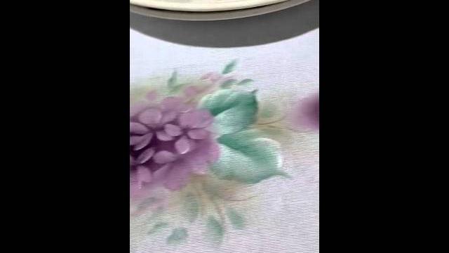 Violetas – Amarildes Razera – Pintura em tecido