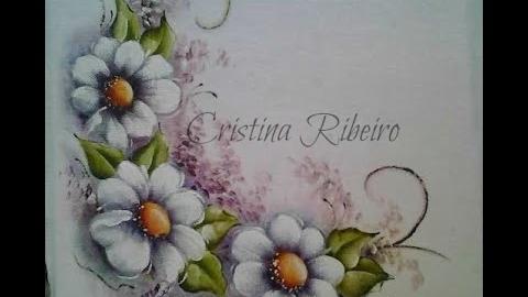 Arranjo de flores bem fácil – Pintura em tecido com Cristina Ribeiro