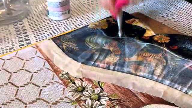 Videoaula de Pintura em Tecido – Falso Barrado com Transparência