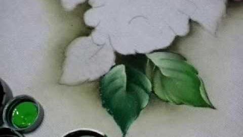 Solene Fernandes pintura de folhas e gotas d’agua