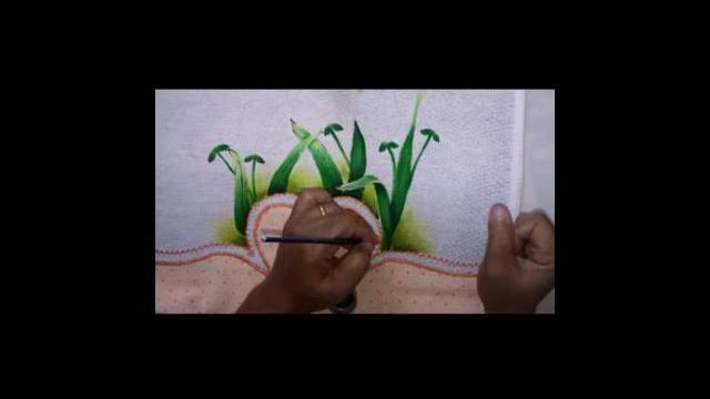 Pintura em pano de copa tulipa passo a passo