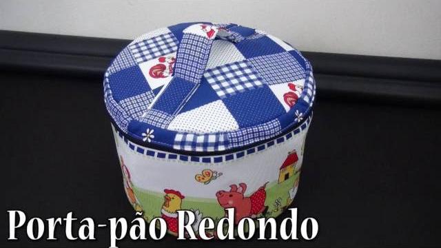 PORTA-PÃO REDONDO – PASSO A PASSO