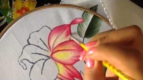 Pintando uma flor de figo