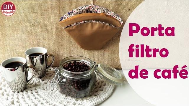 Porta filtro de papel para café com molde grátis