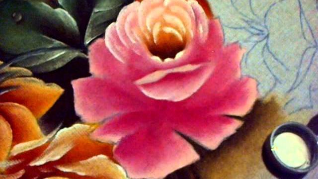 Pintura em tecido – Rosas