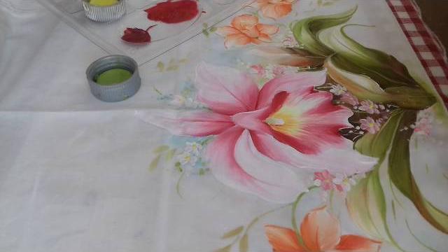 Pintura em Tecido – Aprenda Pintar Orquídeas