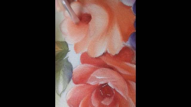 Pintura em tecido – Aprenda Pintar Rosa