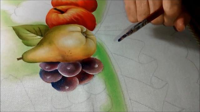 Pintando uva com Rosa Foeger