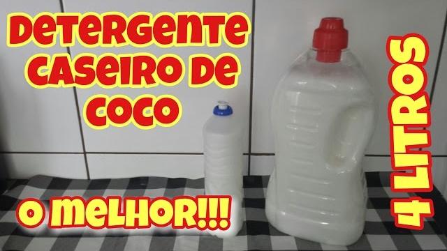 DETERGENTE CASEIRO DE COCO – O MELHOR