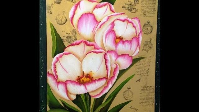 Como pintar flores – Técnica americana