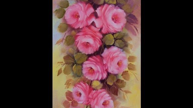 Pintando rosas com Lourdes Silva