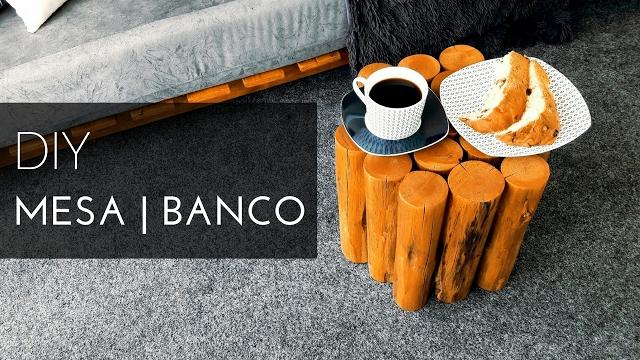 BANCO OU MESINHA DE TRONCO – DIY