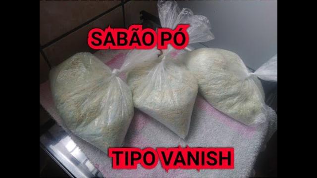 SABÃO PÓ TIPO VANISH CASEIRO