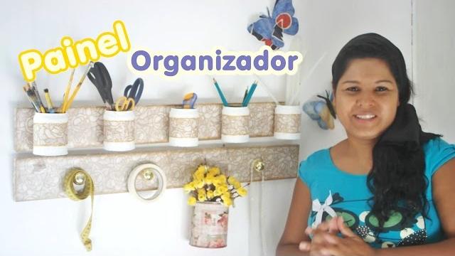 Painel Organizador com reciclagem