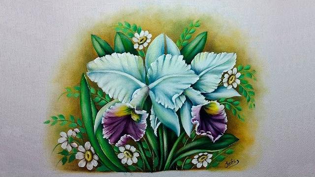 Como pintar uma Orquídea – Part 1