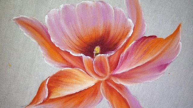 Como pintar Orquídea