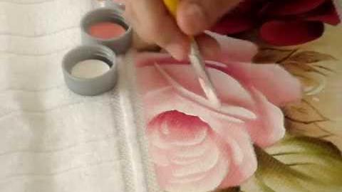 Pintura de rosas com Marcia Gama de Mello