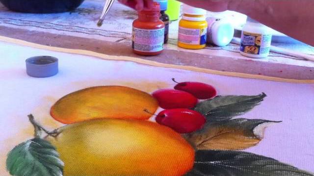 Pintura em tecido- como pintar laranjas