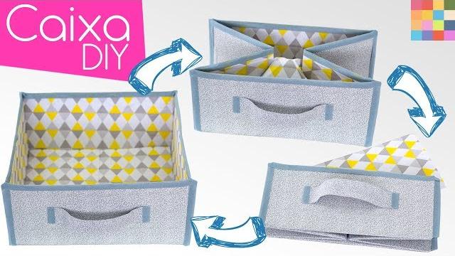 DIY – Caixa Organizadora 13 desmontável de tecido para closet