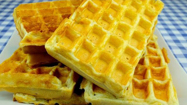 Receita simples de waffle – super fácil – café da manhã