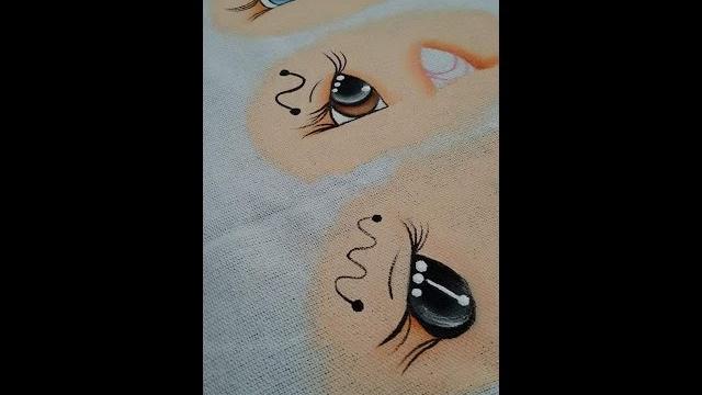 Como pintar olhos no tecido