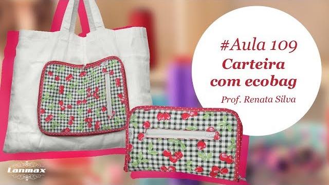 Carteira com ecobag embutida