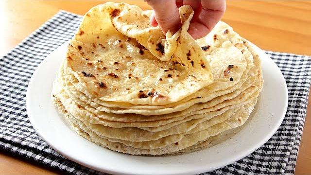 Receita de Tortillas Extra de Farinha – Queijo e Batata