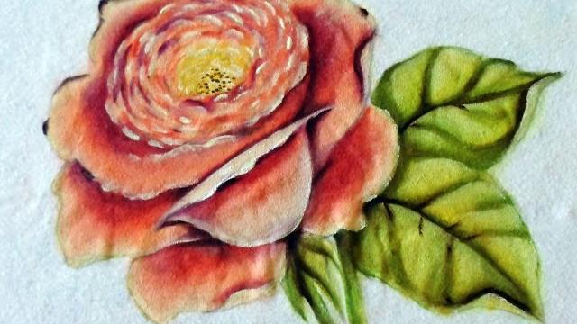 Como Pintar Rosa – Pintura em Tecido fácil – Adilson G Amaral