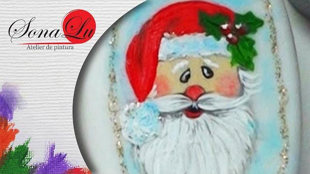Papai Noel em Sabonete por Sonalupinturas