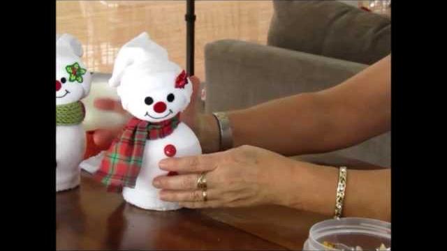 Como fazer um boneco de neve por Marina Coelho