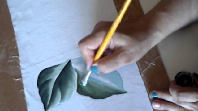 Como pintar folhas com Dina Gomes