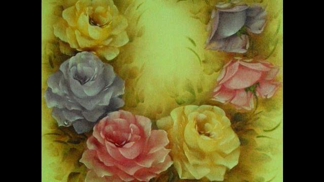 Pintar Rosas – Aula com desenhos – Shirley Sbeghen