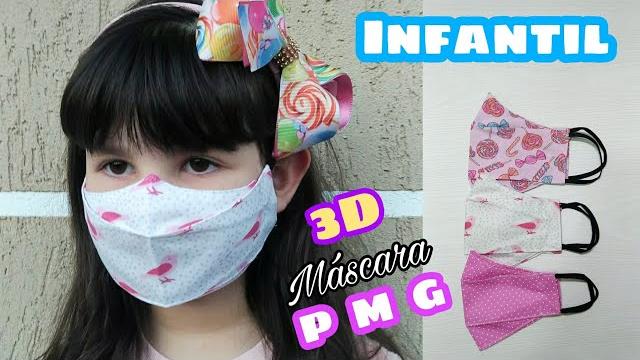Mascara 3D Infantil – Como Fazer Molde e Costura