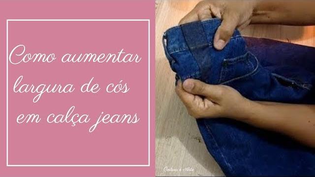 Como Aumentar a Largura do Cós em Calça Jeans