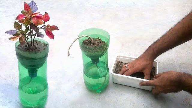 Sistema de Irrigação Para Plantas Usando Garrafa de Plástico