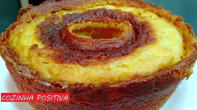 Bolo Fofinho Sem Trigo – Com 3 Ingredientes