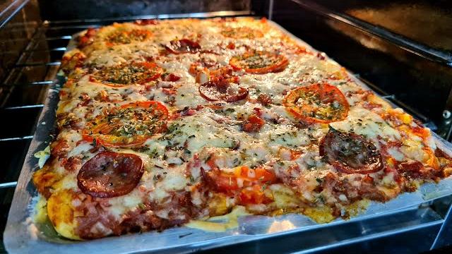 A Pizza Mais Fácil Que Existe – Sem Liquidificador e Sem Bagunça na Cozinha